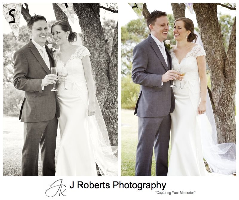 Laughing couple - sydney wedding photography 
